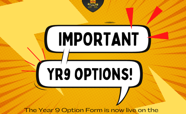 Image of Year 9 Option Form
